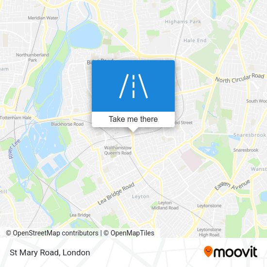 St Mary Road map