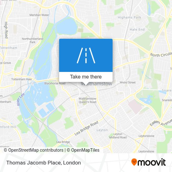 Thomas Jacomb Place map