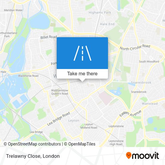 Trelawny Close map