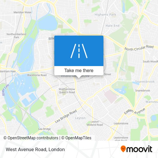 West Avenue Road map