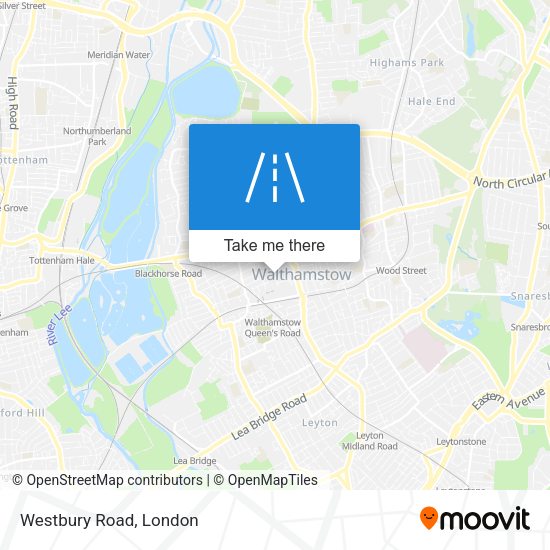 Westbury Road map