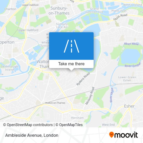 Ambleside Avenue map