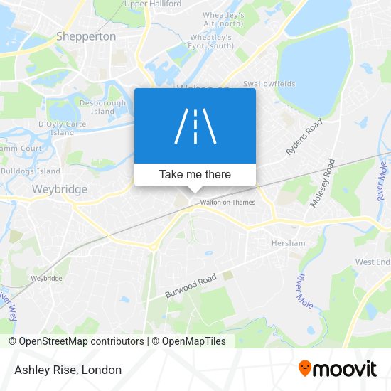 Ashley Rise map