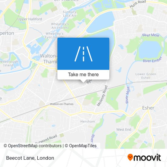 Beecot Lane map