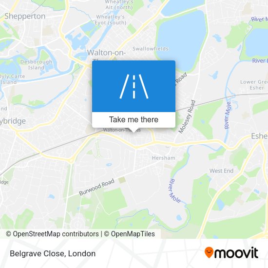 Belgrave Close map