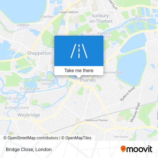 Bridge Close map