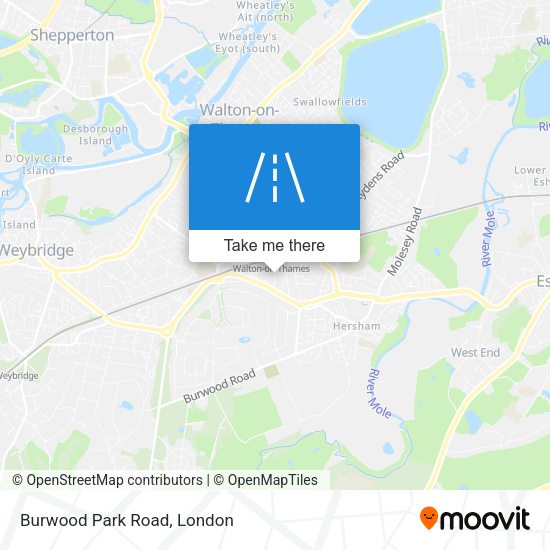 Burwood Park Road map