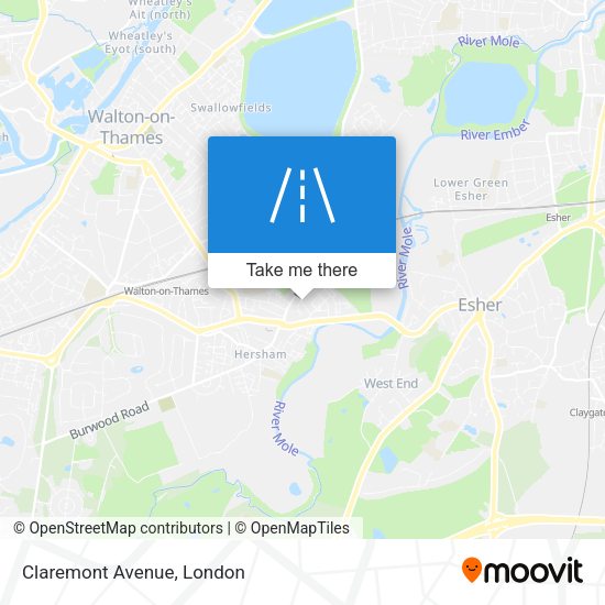 Claremont Avenue map