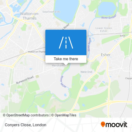 Conyers Close map