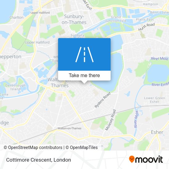 Cottimore Crescent map