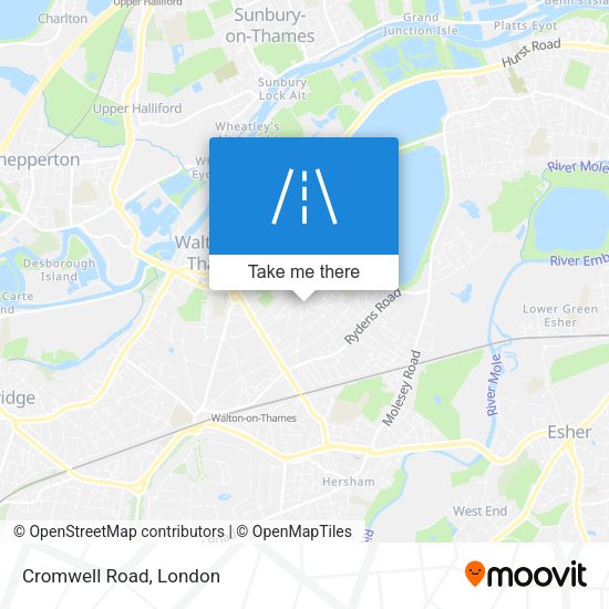 Cromwell Road map