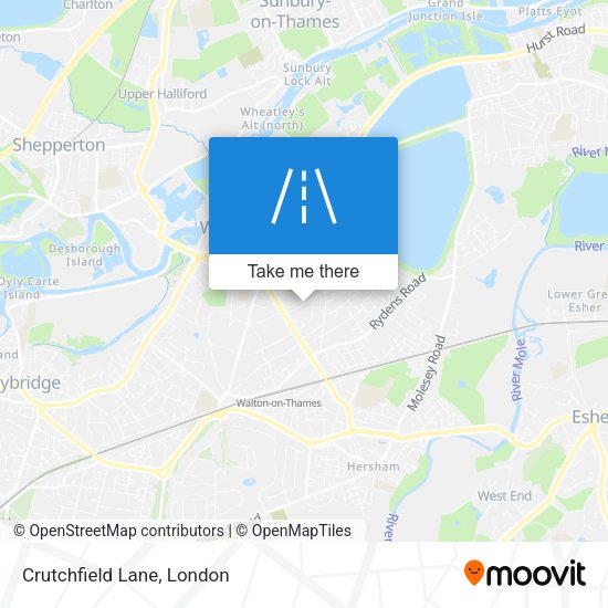 Crutchfield Lane map