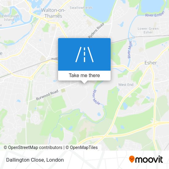 Dallington Close map