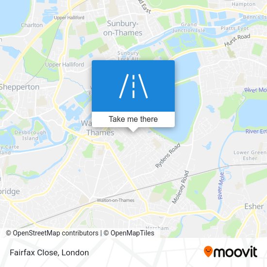 Fairfax Close map