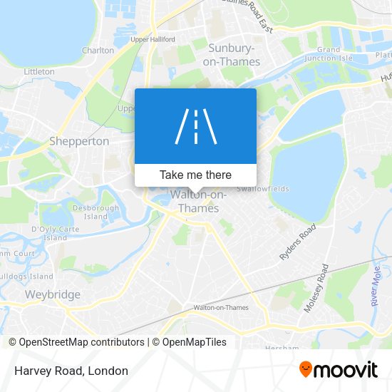 Harvey Road map