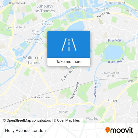 Holly Avenue map