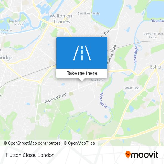 Hutton Close map