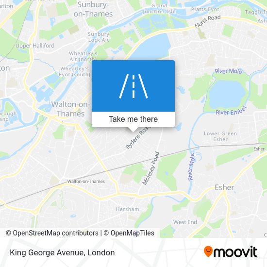King George Avenue map