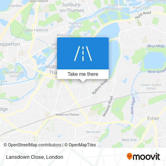Lansdown Close map