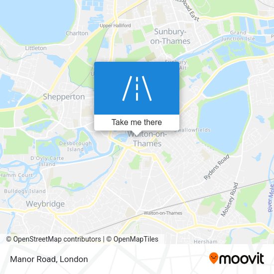Manor Road map