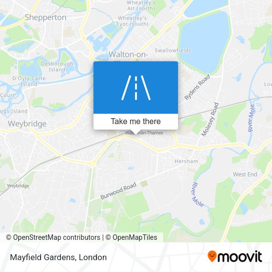 Mayfield Gardens map