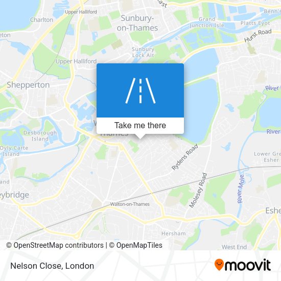 Nelson Close map