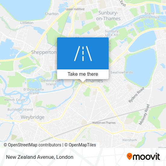 New Zealand Avenue map