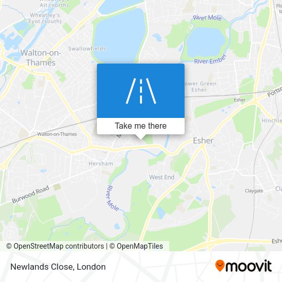 Newlands Close map