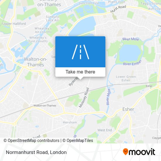 Normanhurst Road map