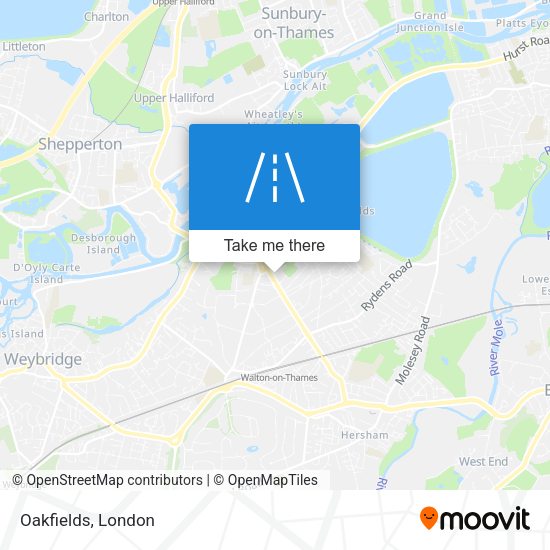 Oakfields map