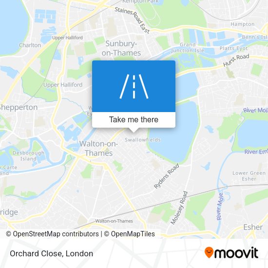 Orchard Close map