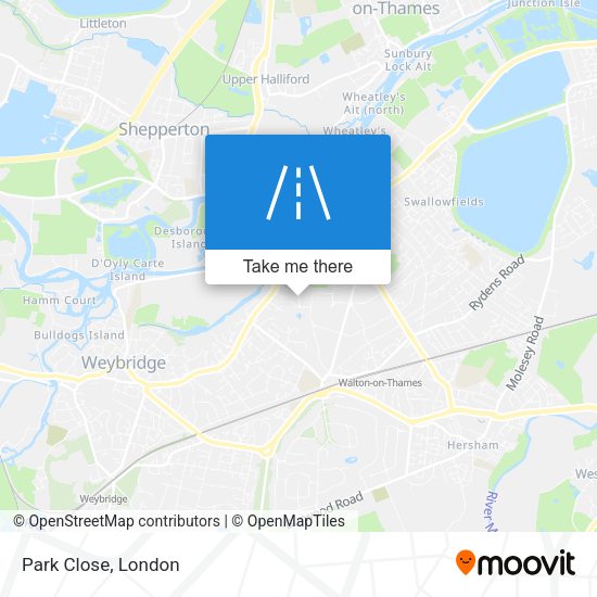 Park Close map