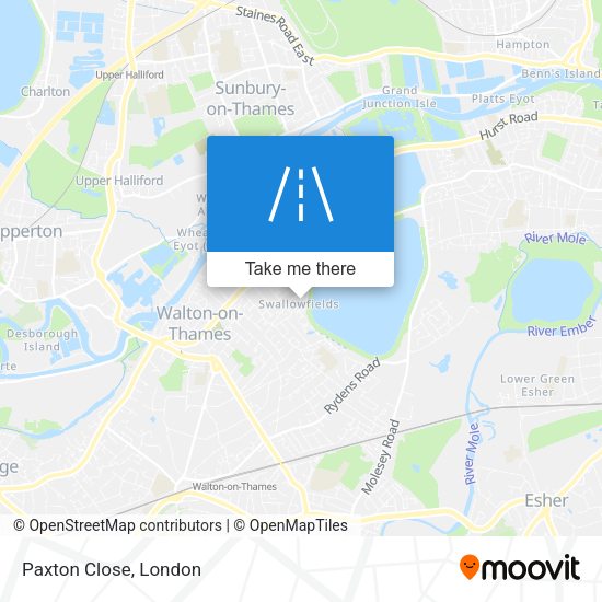 Paxton Close map