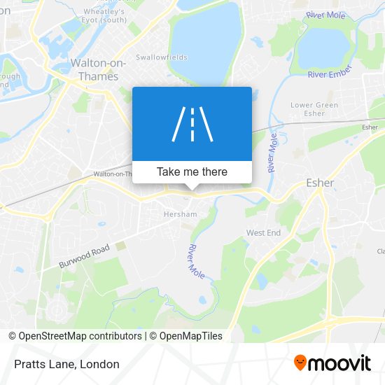 Pratts Lane map