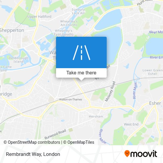 Rembrandt Way map