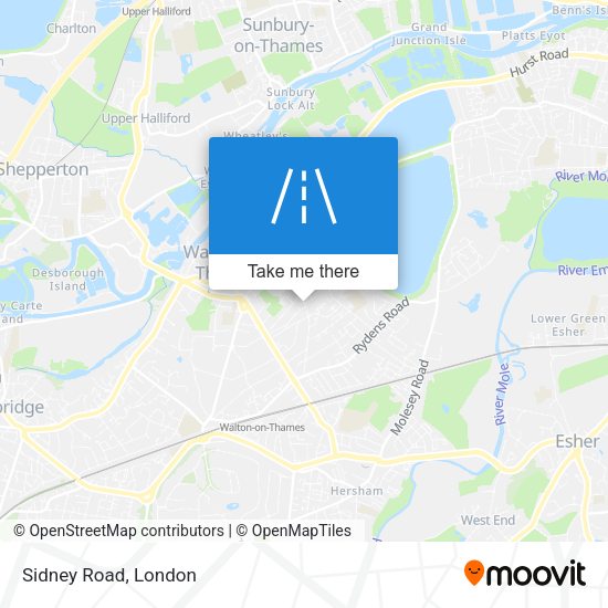 Sidney Road map