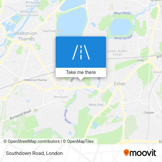 Southdown Road map