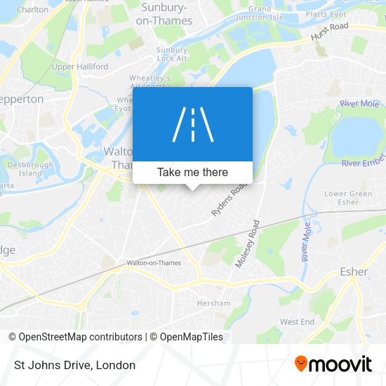 St Johns Drive map