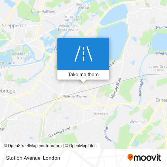 Station Avenue map