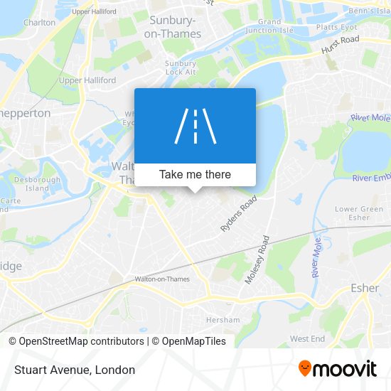 Stuart Avenue map