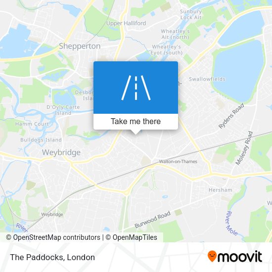 The Paddocks map