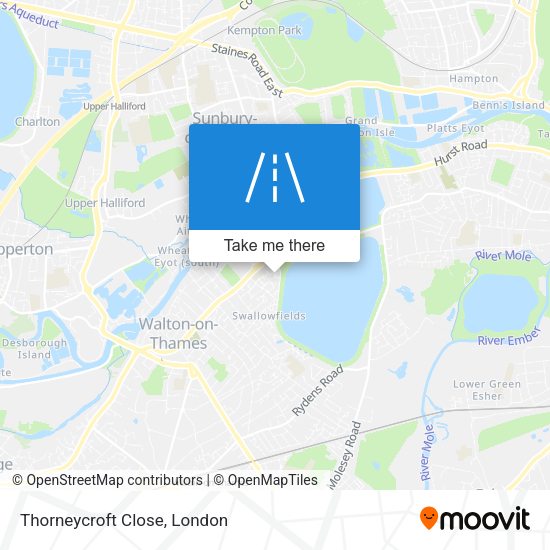 Thorneycroft Close map