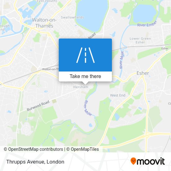 Thrupps Avenue map