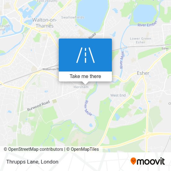 Thrupps Lane map