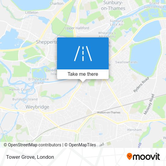 Tower Grove map