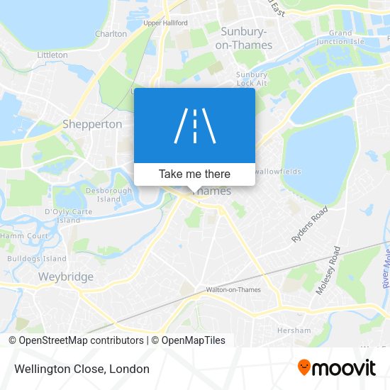 Wellington Close map
