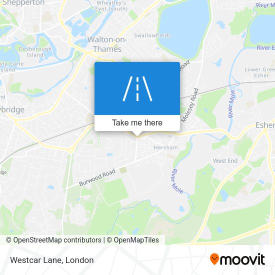 Westcar Lane map