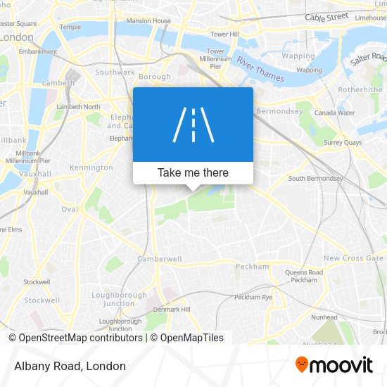 Albany Road map