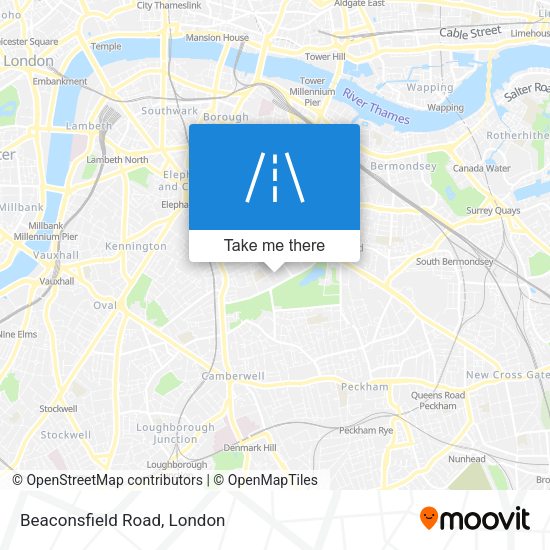 Beaconsfield Road map