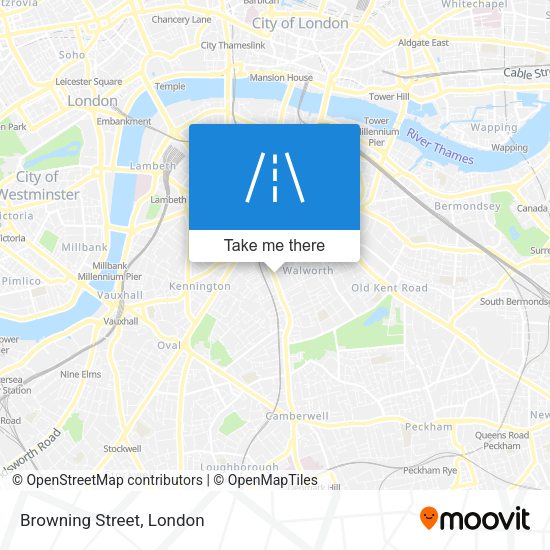 Browning Street map